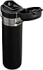 Botella STANLEY Quick Flip GO, 24 oz, Black 2.0 | Tapa con botón | Empaquetable para viajes y deportes | Botella de agua a prueba de fugas | Acero inoxidable aislado | Libre de BPA 5
