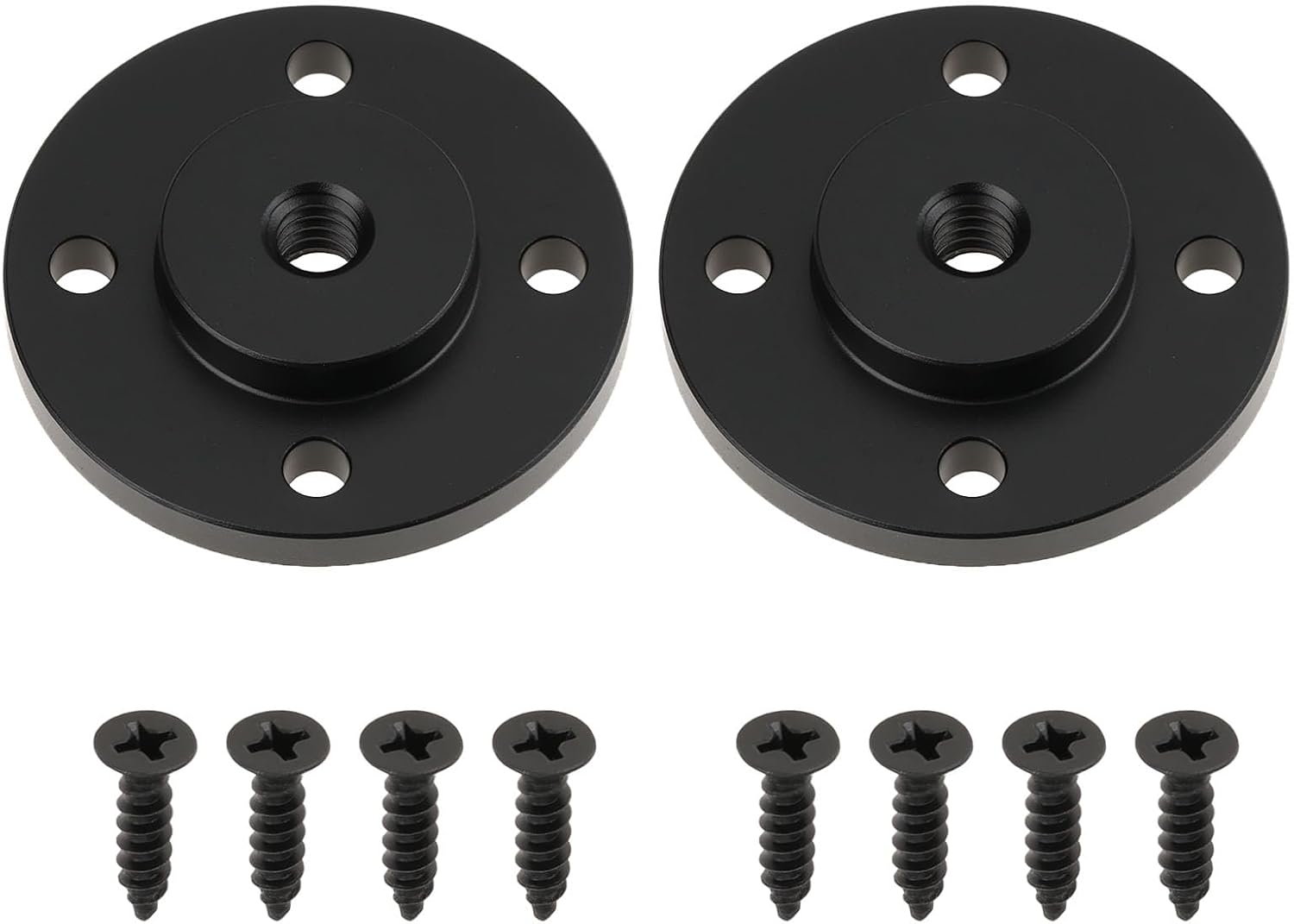Create idea 2PCS 40x8mm 1/4-20Inch Thread Aluminum Alloy Microphone Stand Mount Adapter