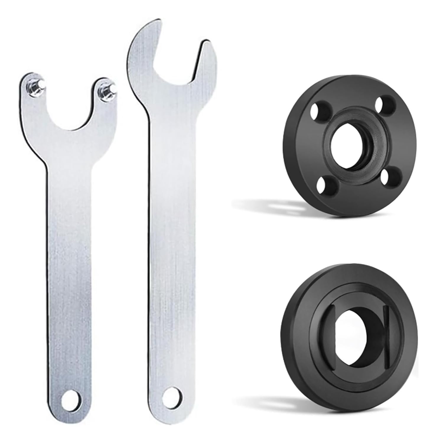 Joyola 2Pcs Angle Grinder Adjustable Spanner, Grinder Flange Angle Wrench Flange Spanner Metal Lock Nut Wrench Angle Grinder Accessories, Fits Most Small Angle Grinders