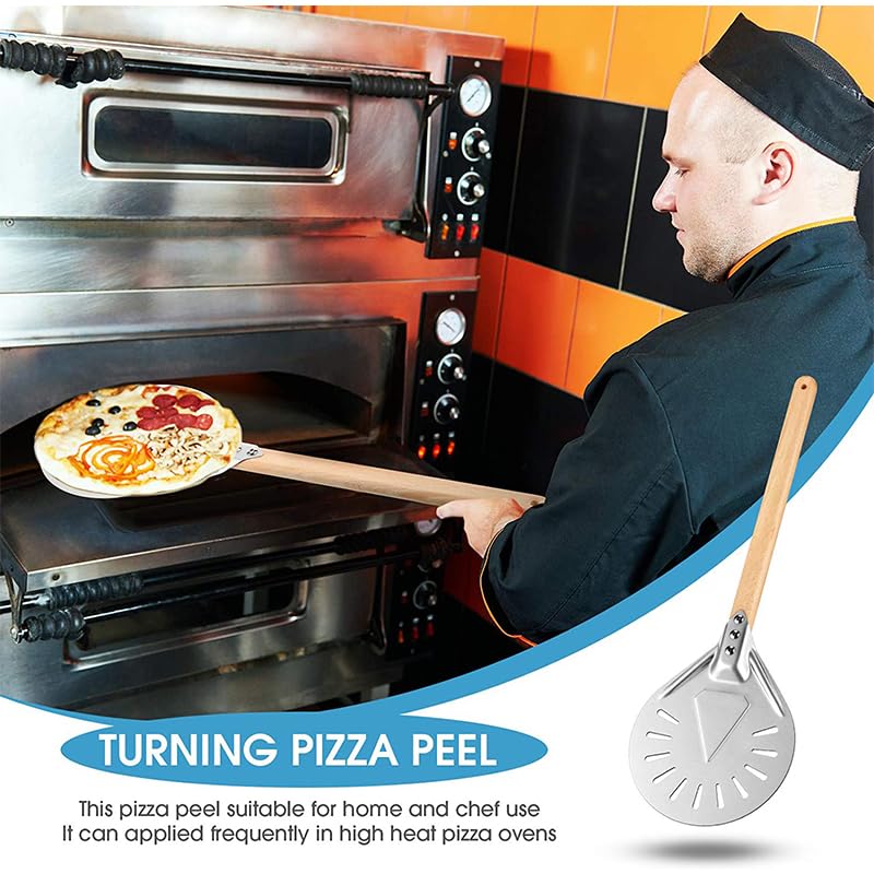 10/12-Calowa Składana Okrągła Łopata Ze Stali Nierdzewnej, Łopata Do Pizzy, Łopata Do Ciasta, Przenośnik Do Pizzy, Łopata Do Pieczenia Ciasta, Srebrna