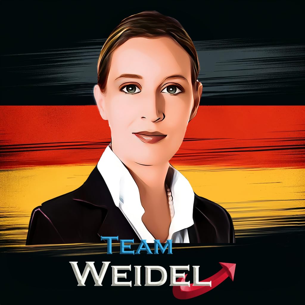 Pure Print Cut Team Weidel Sticker – , UV-Resistant 10 cm Sticker, Alice Weidel, AFD, Alternative for Germany – Ideal for Supporters and Collectors