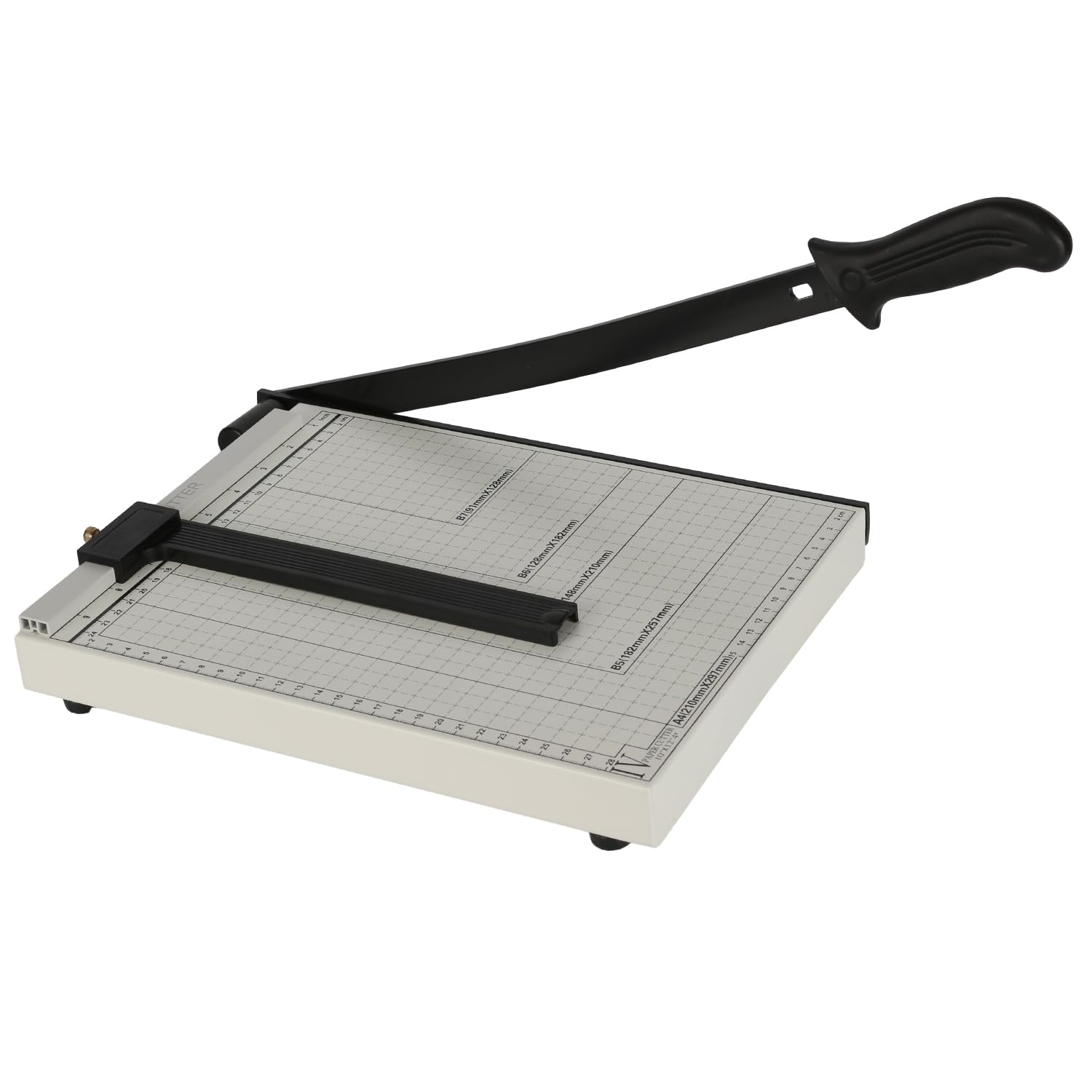 Etrexonline Guillotina de Papel A4 con Base Metálica – Cortador Profesional 12 Hojas | Precisión Máxima | Compatible con A4 A5 B5 B6 B7 | Ideal para Oficina, Fotos, Manualidades