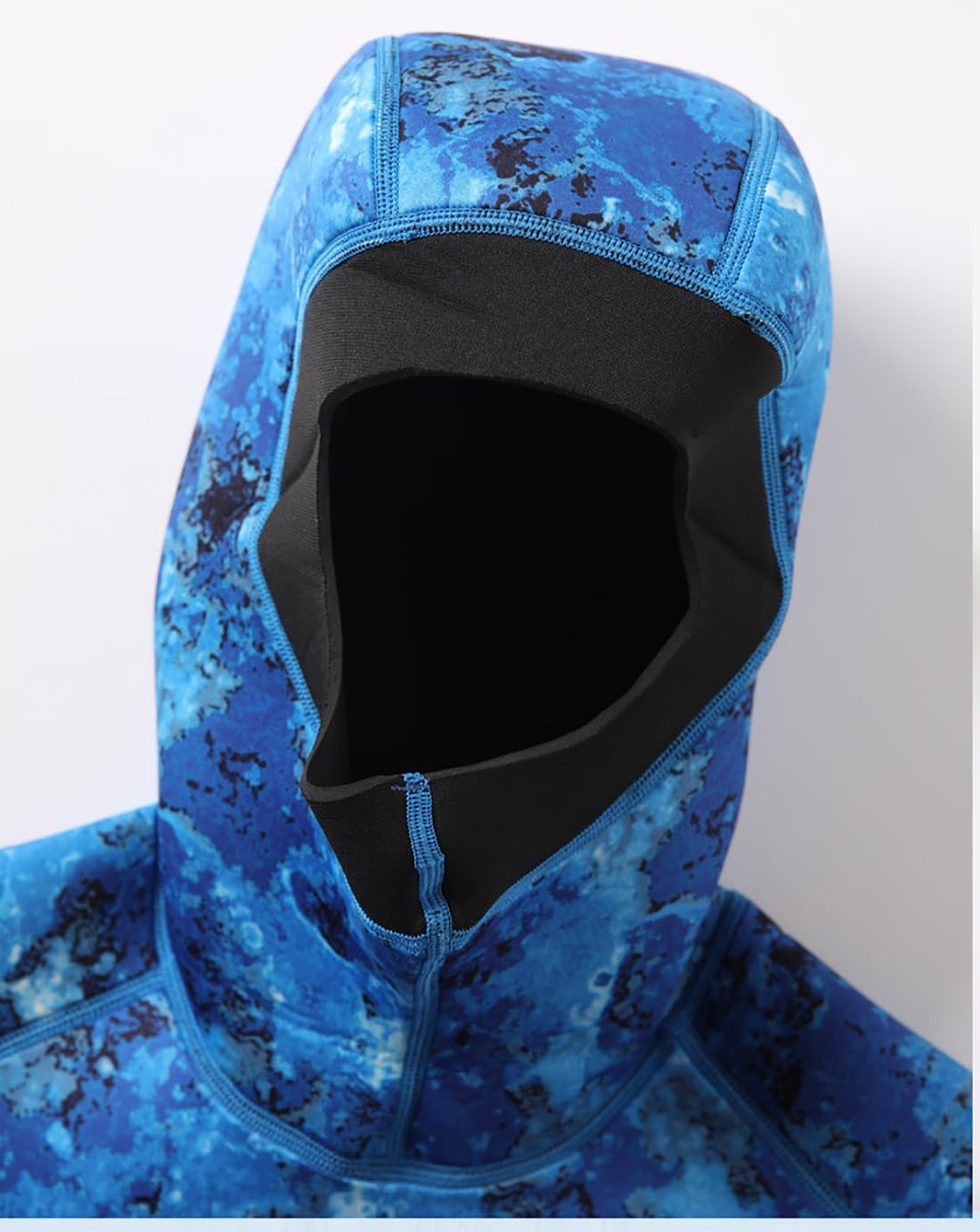 Men Women 3MM Sleevesless Diving Vest,Black/Camouflage Hooded Diving Suit Warm Surfing Swimming Snorkeling Suit Drifting Jacket