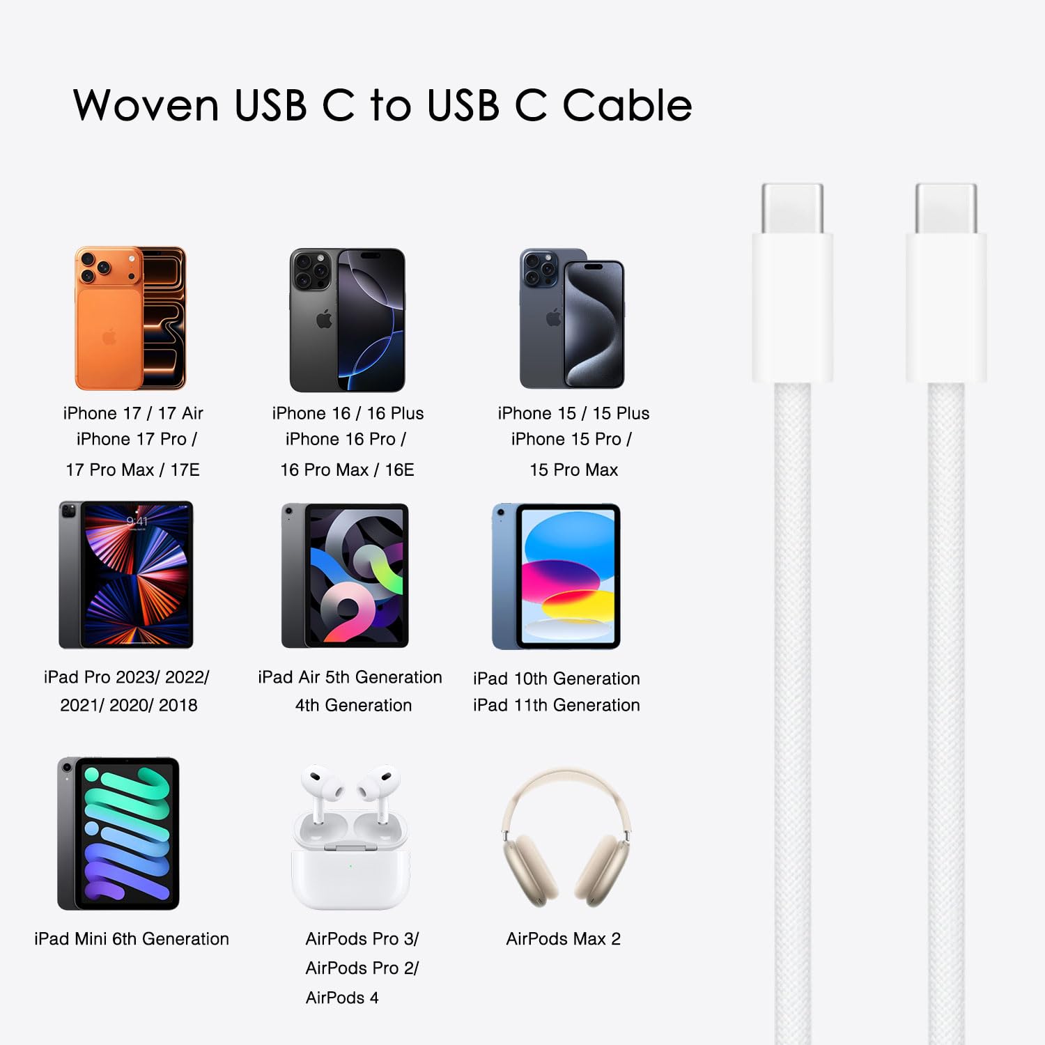 Amazon.com: Airpods Pro 第2 代/第3 代充電器,20W USB-C Airpods 4
