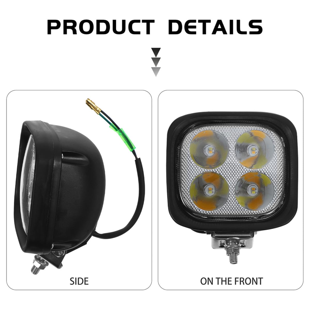 2 Luces LED para Carretilla Elevadora, Focos de Trabajo LED de Alta Potencia, Montaje Completo, Compatibles Varios Modelos, Luz de Conducción para Seguridad y Mejor Visibilidad