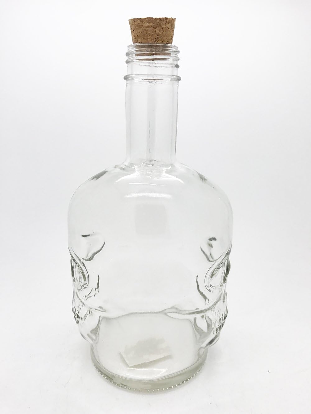 Pacific Giftware Novelty Glass Skull Face Decanter 30oz Vodka Wine Bottle