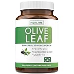 Super Strength Olive Leaf Extract Capsules - Vegan Non-GMO 750mg Olive Extract with 20% Oleuropein Antioxidant Supplement for Immunity Skin and Heart Health Support - Made in The USA (4 Month Supply)