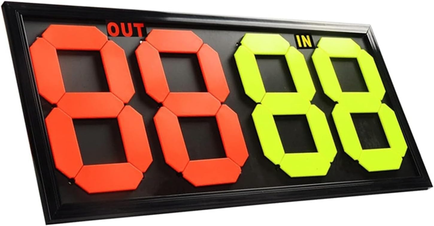 Tabellone segnapunti manuale portatile, tabellone for le sostituzioni degli arbitri di calcio, display bifacciale, pannello for le sostituzioni di calcio impermeabile for l'allenamento.