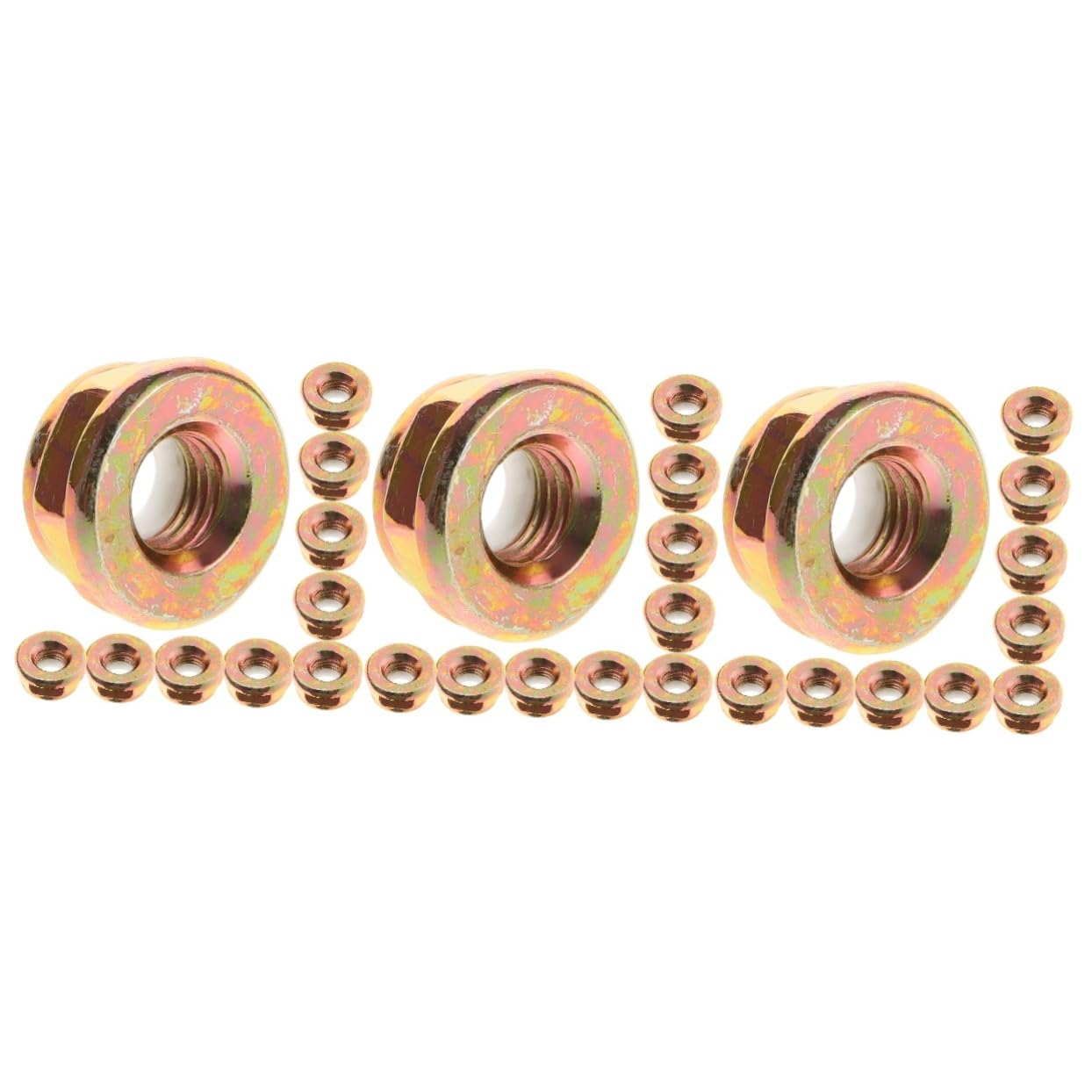 Kisangel 30piezas Tuercas De Eje para Cortacésped y Desbrozadora Compatible Accesorios De Jardinería Instalación y Diseño De