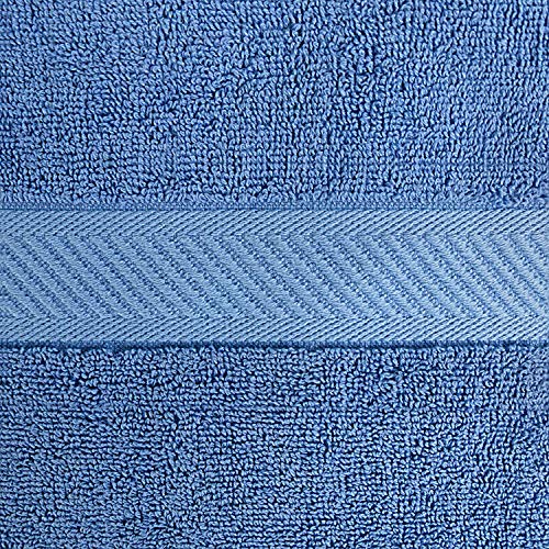 Image of Utopia Towels Cotton Towels, Electric Blue, 24 x 48 Inches Towels for Pool, Spa, and Gym Lightweight and Highly Absorbent Quick Drying Towels, (Pack of 6)