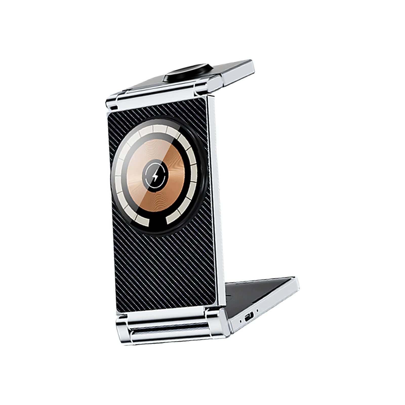 Adaptateur de charge magnétique sans fil pour téléphone portable, montre connectée, compatible avec écouteurs, charge rapide, station d'accueil magnétique pour téléphone portable