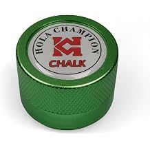 Round Pool Cue Chalk Holder-Portable Cue Chalk Holder for Billiard Cue Snooker Accessory 1, Holder-Green