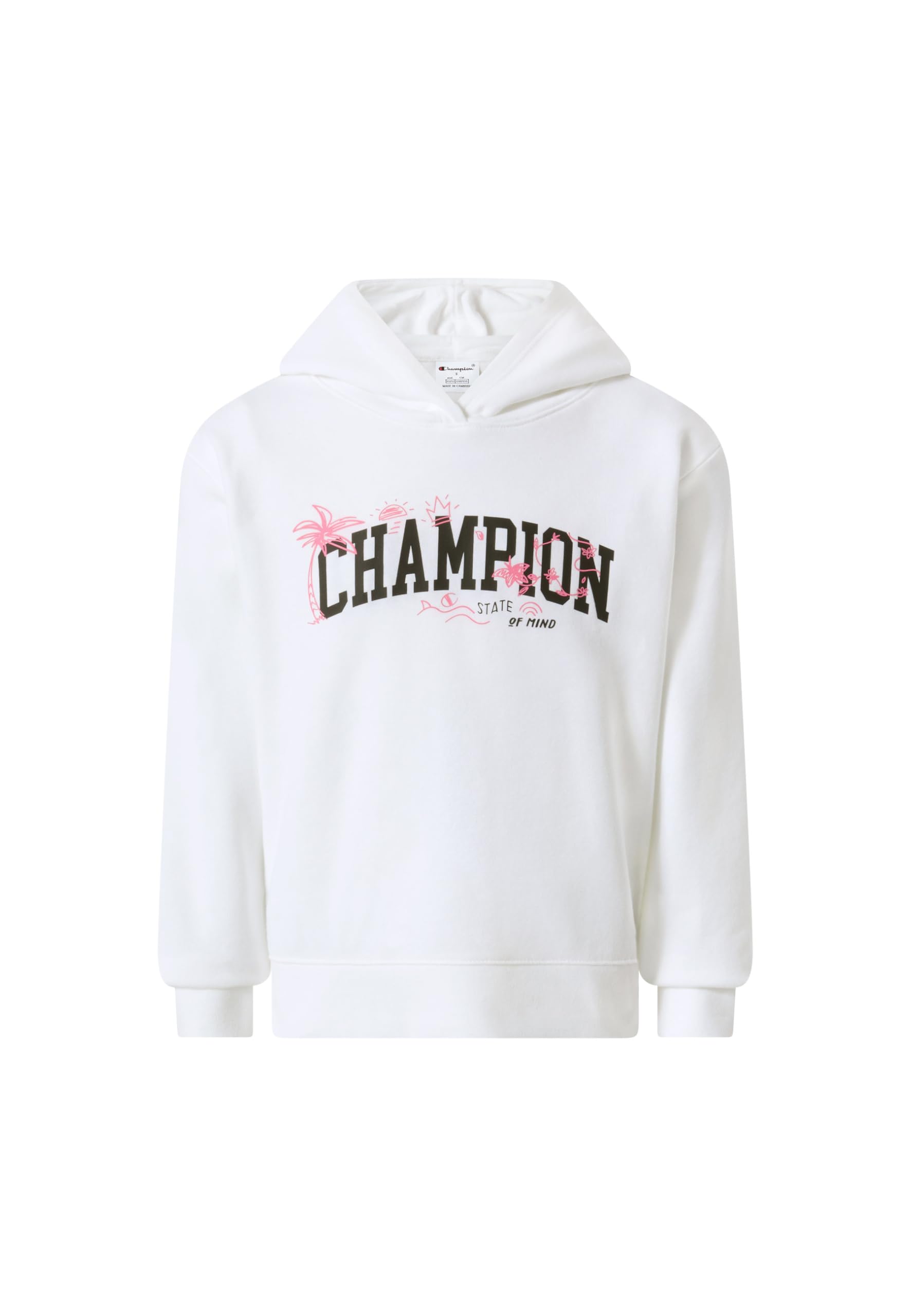 Champion Girls-Graphic Hoodie Felpa con Cappuccio Bambine e Ragazze