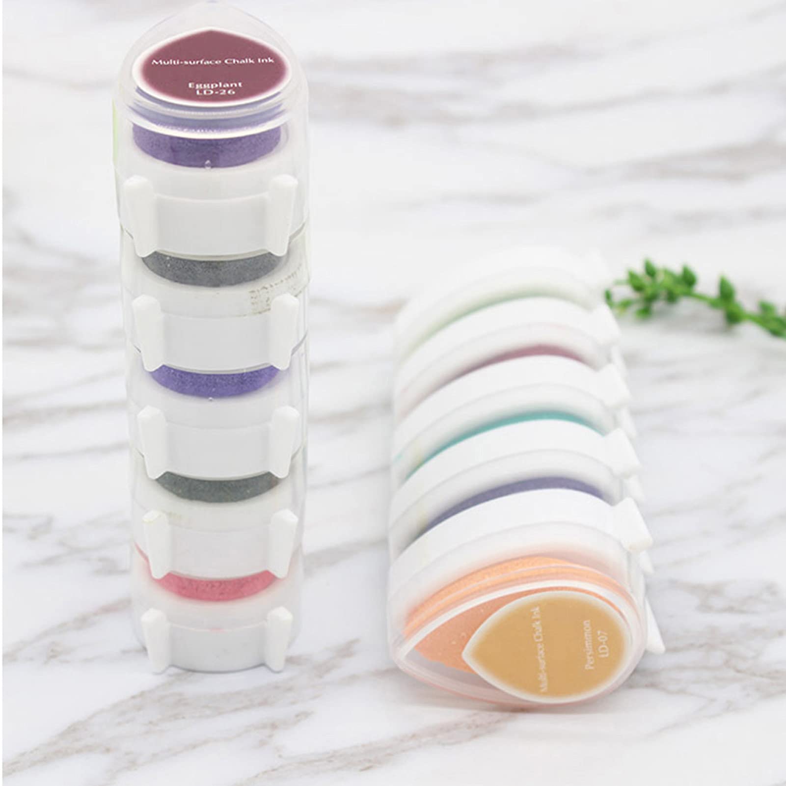 Almohadilla de Tinta para Sellos, Almohadilla de Tinta Artesanal, Sellos de Color DIY, Almohadilla de Tinta Artesanal para Sellos, Paquete de Estampado de Papel de 40