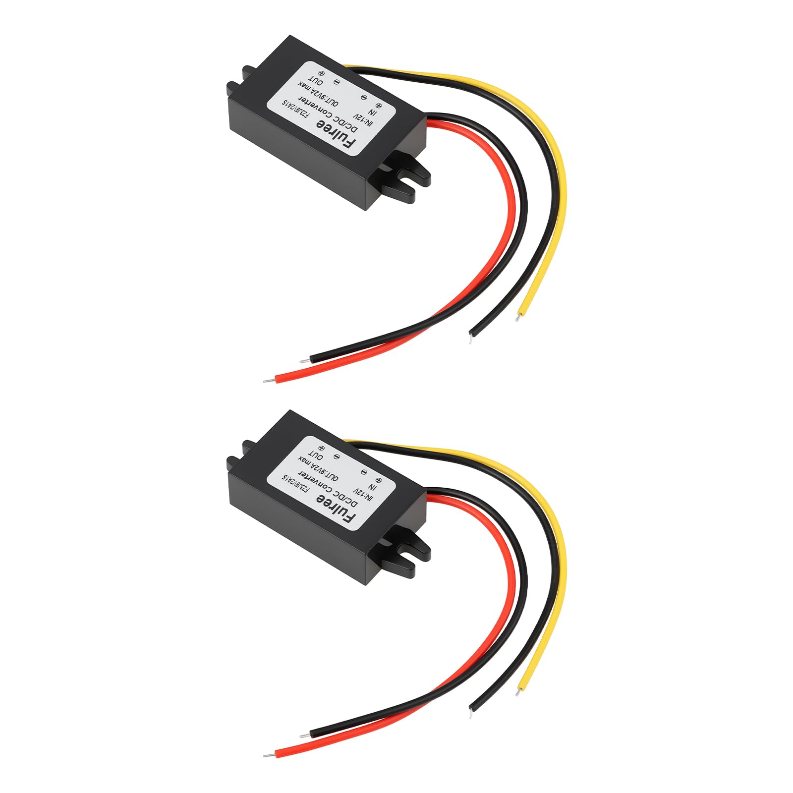 Konwerter Buck 12 V DC na 9 V DC 2 A 18 W kompatybilny z samochodami, łodziami, systemami solarnymi