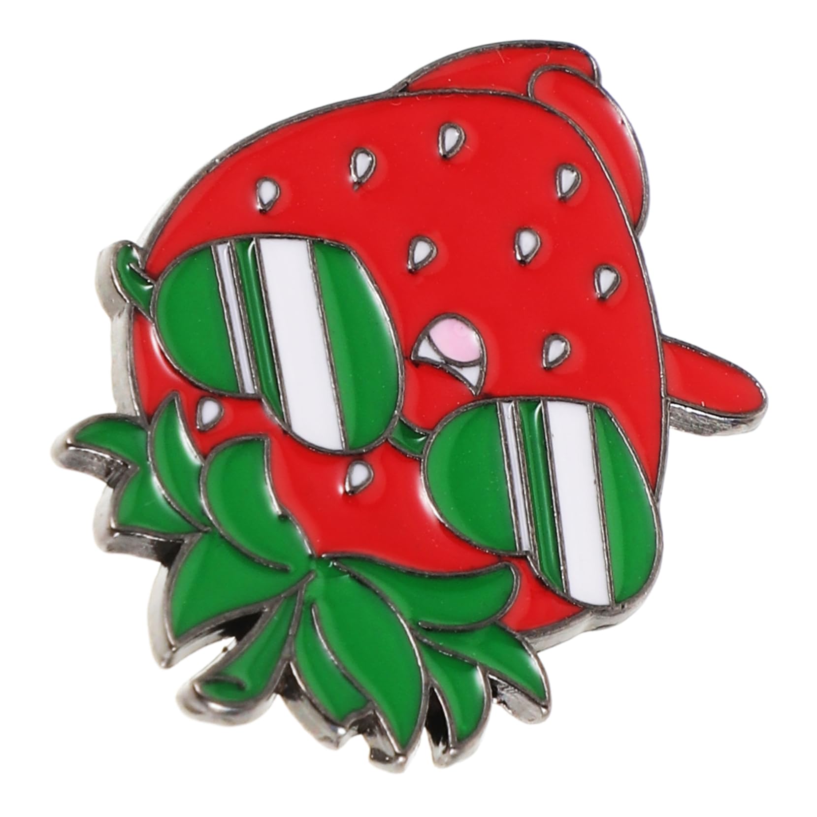 Strawberry Lapel Metal Enamel Pins Set Women Versatile for Backpacks Jackets Dec