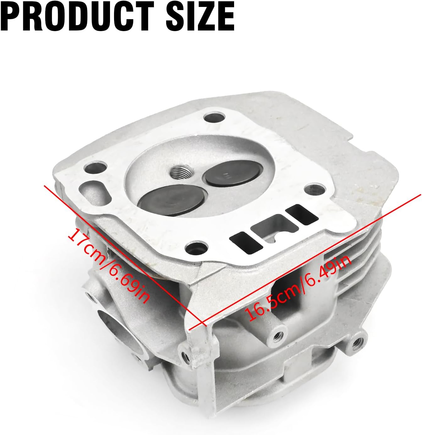 Anxingo Assembled Cylinder Head Kit Replacement for Honda GX340 GX390 11HP 13HP Engine with Valve Cover Rockers Spark Plug