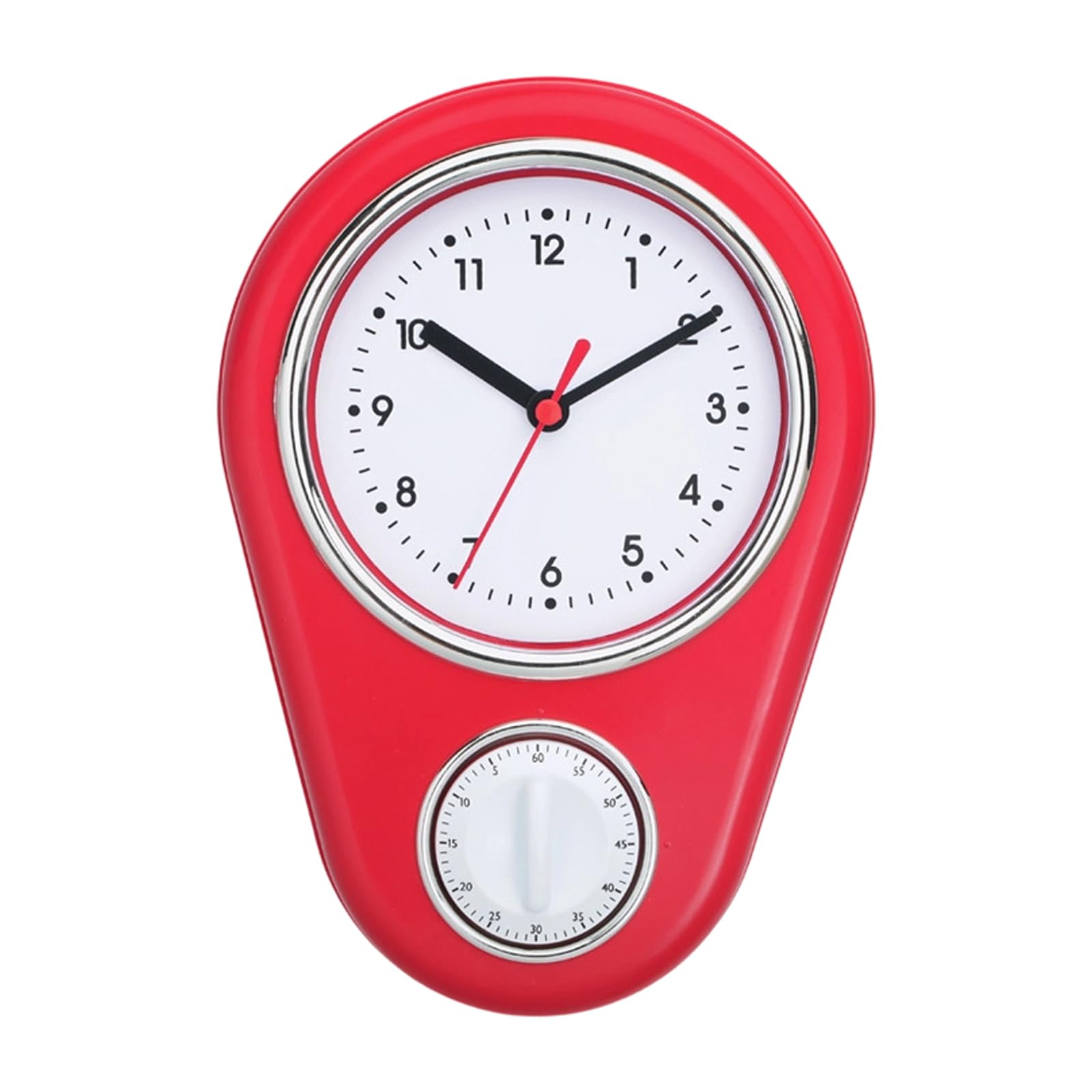 Avejjbaey 9Inch Kitchen Timer Wall Clock Multifunction Precises Quiet Operations Quartzs Clock 60 Minutes Visual Countdown Timer Wall