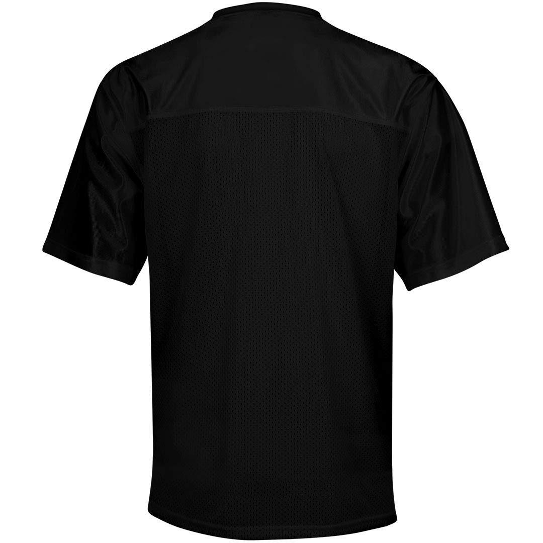 Customized Girl Team Groom Jersey: Unisex Mesh Football Jersey Black