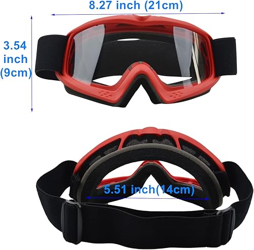 Miniatura 8 de LJDJ Gafas de motocross para niños, resistentes a los impactos, ajustables, para niños, jóvenes, ATV, motocicleta, todoterreno, motocross, carreras,