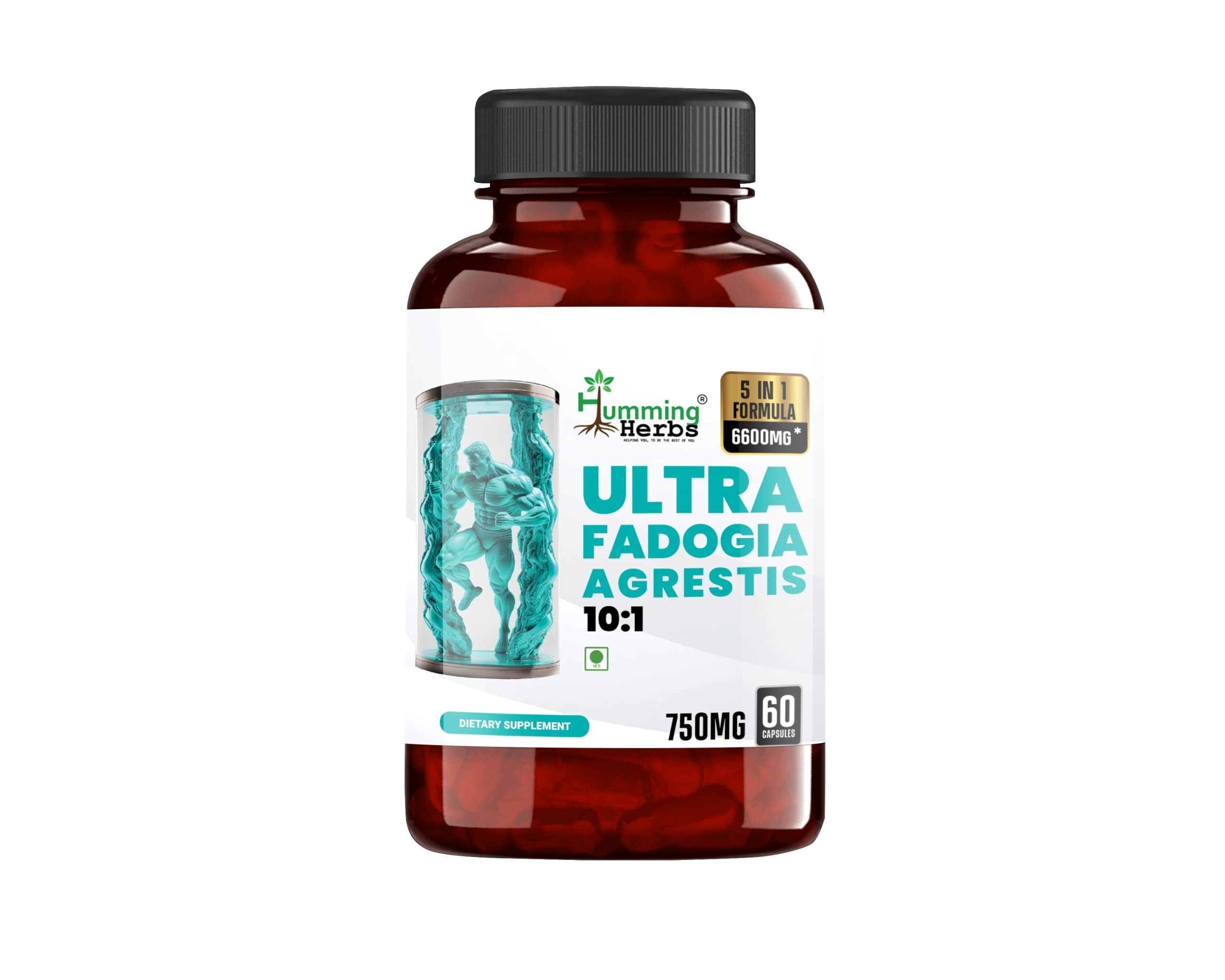 Humming Herbs Ultra Fadogia Agrestis 6600MG | Tongkat Ali, Maca Root Extract, 6 in 1 Formula - 60 Cap (B0BTML8CH7) Amazon Price History, Amazon Price Tracker