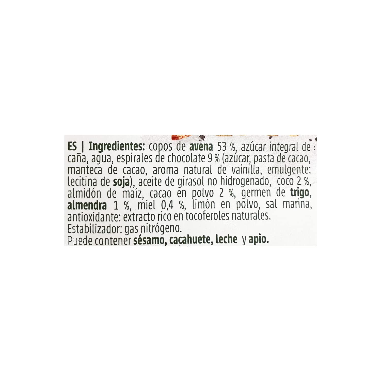 Granovita - Muesli Crujiente con Chocolate - 100 % Natural - Chocolate Belga - Granola con Avena Integral - Propiedades Antioxidantes - Alto Contenido en Fibra - Apto para Veganos - 750 g