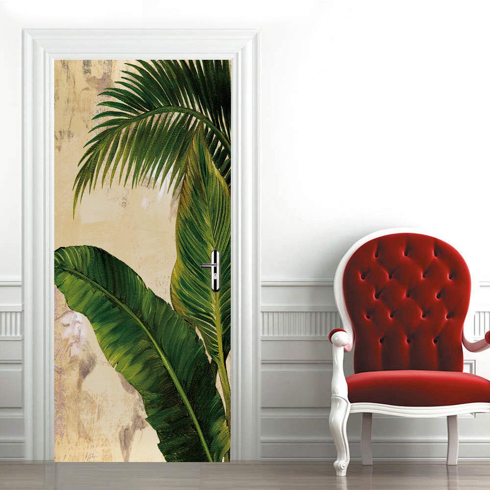 Trompe l'oeil porte adhésif 63x205 cm poster décoration murale amovible