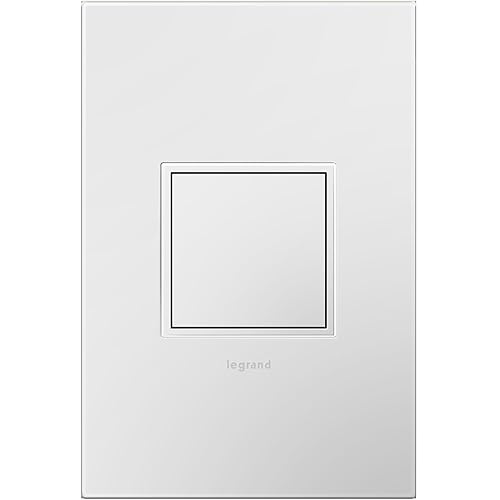 Miniatura 10 de Legrand adorne ARPTR151GG2WP - Toma de corriente emergente de 1 banda de 15 amperios en grafito con placa de pared a juego, ARPTR151GG2WP