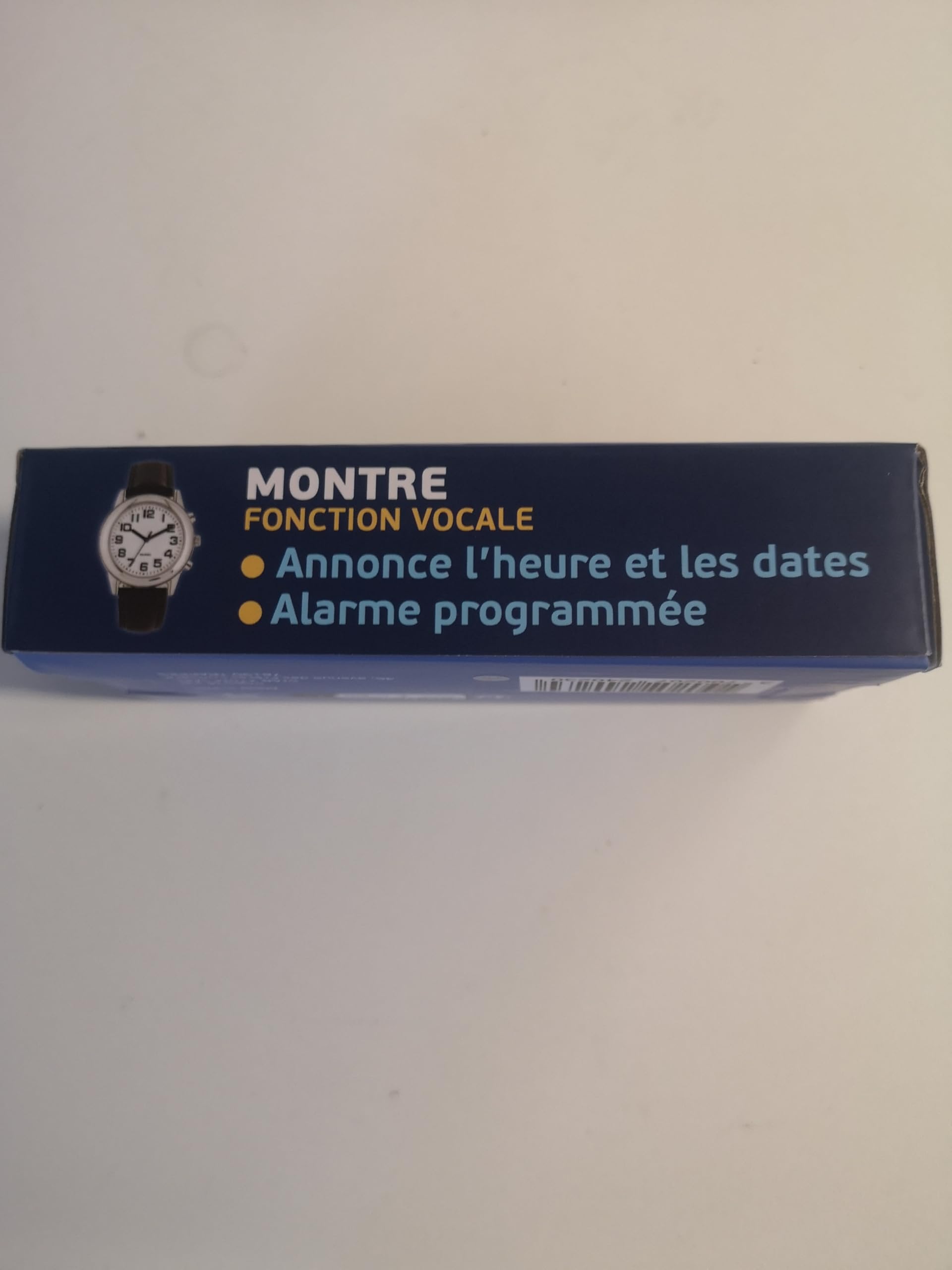 Montre à Fonction vocale STALK2 - Adaptée aux Personnes souffrant de Troubles visuels – Date/Heure en français - Alarme programmable, Fonction Calendrier – Sobre et élégante