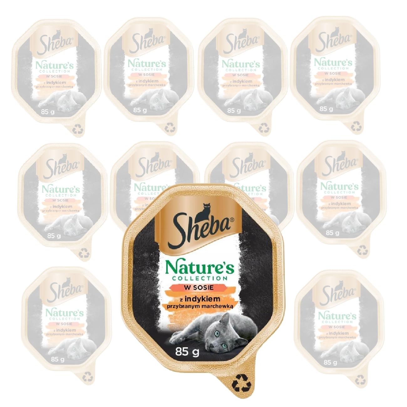 SHEBA® Bol Sauce Collection Fricassée avec Dinde et légumes 1 x 11 x 85 g