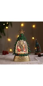 Amazon.co.jp: スノードーム クリスマスオルゴール クリスマスツリー