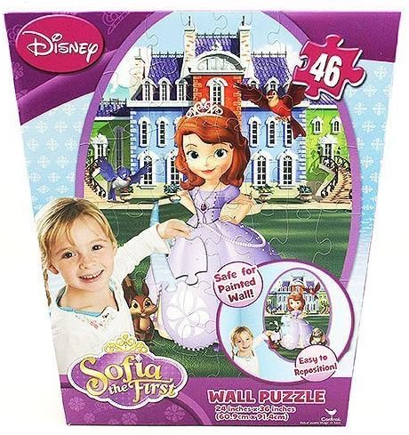 Disney Princess Sofia the First 46 Piece Repositionable Wall Puzzle ...