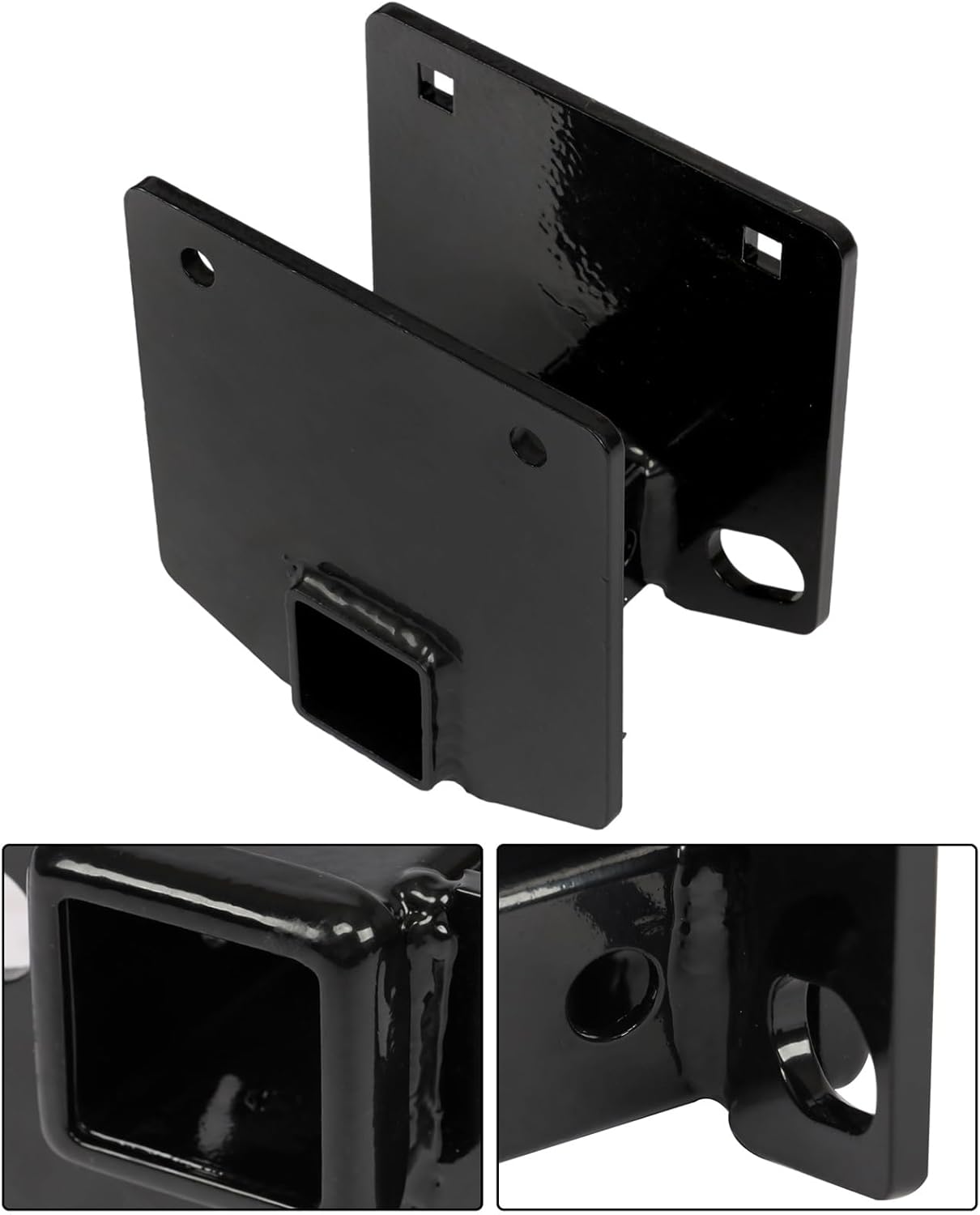 LABLT Rear Bumpers Bumper Hitch Receiver Replacement for 4x4 Inches Square RV 2 inch Adapter Receiver 3500 LBS Capacity