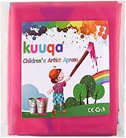 Vista 9 de KUUQA Delantales de arte para niños, suministros de pintura (pinturas y pinceles no incluidos)