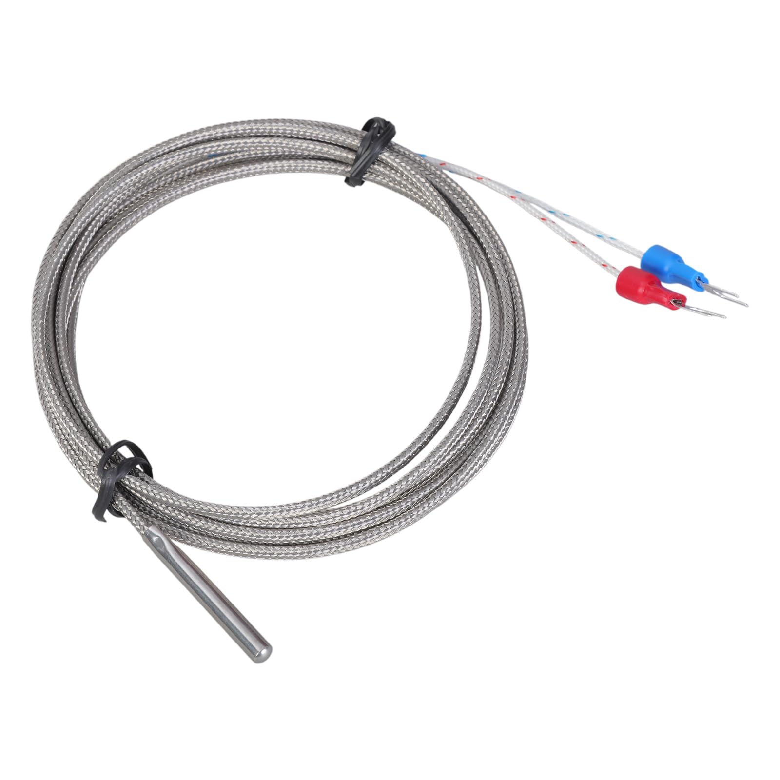 Yhplxyuus 30X4mm Thermocouple Probe 0-400℃ Measurement K-Type Stainless Temperature Sensors Precisions Wire