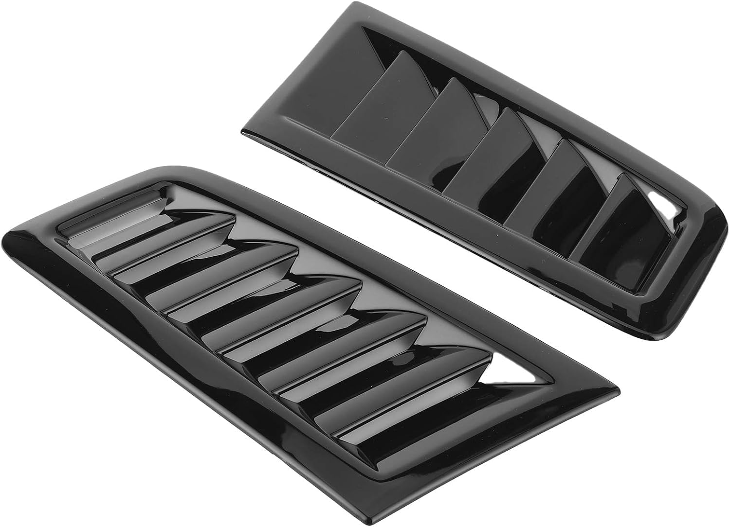 Aramox Bonnet Vents for Focus RS MK2 , 2Pcs Universal Bonnet Air Vents Engine Hood Car Exterior Parts (Gloss Black)