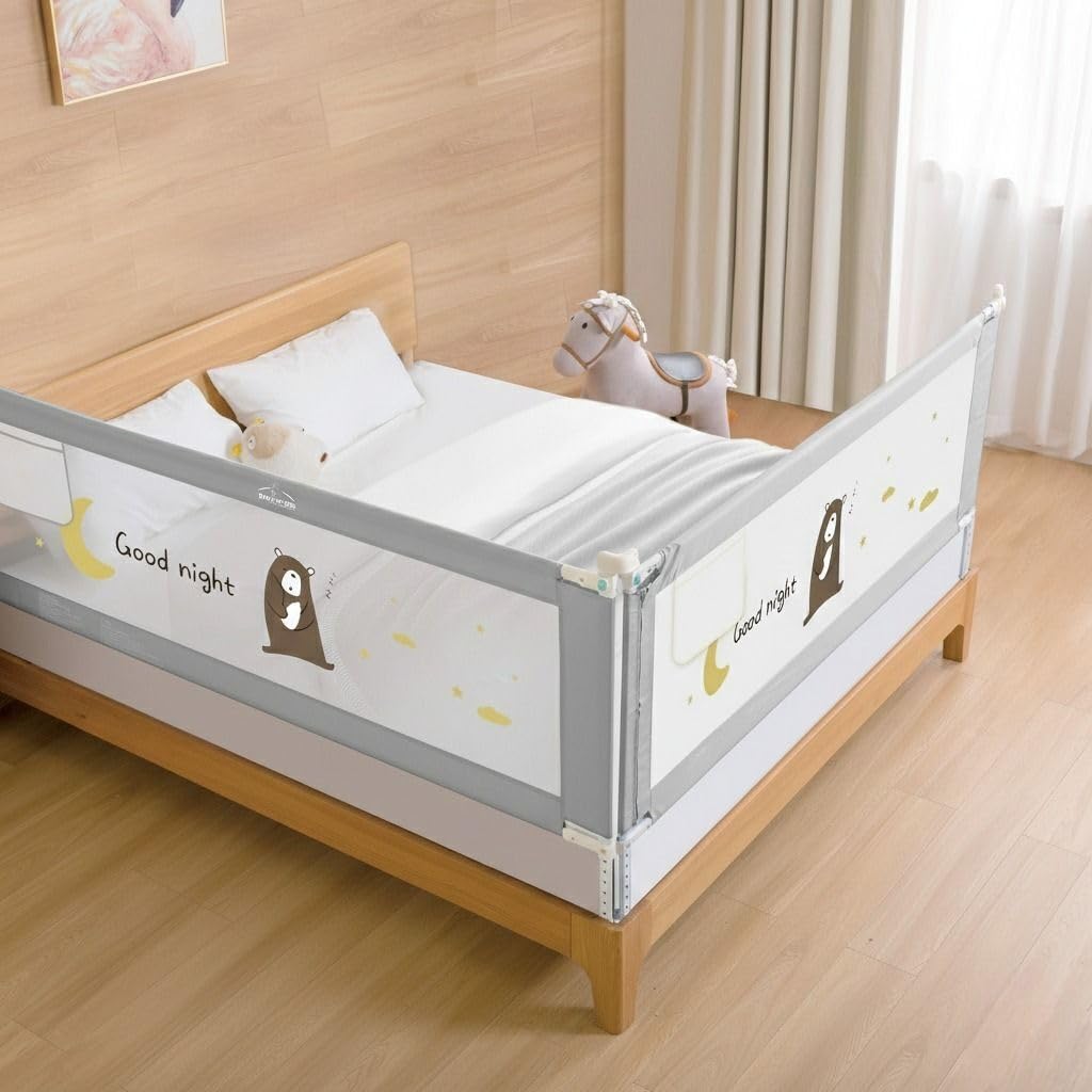Safe-O-Kid Bed Rail Guard - Baby Safety Barrier -11