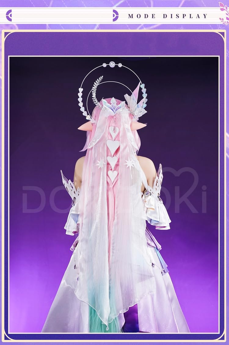 KIRA KIRA Cyrene Cosplay Headwear Accessories Doki-R Game Honkai:Star Rail Cosplay Cyrene Halo Headwear Cosplay Props (Multicolor)