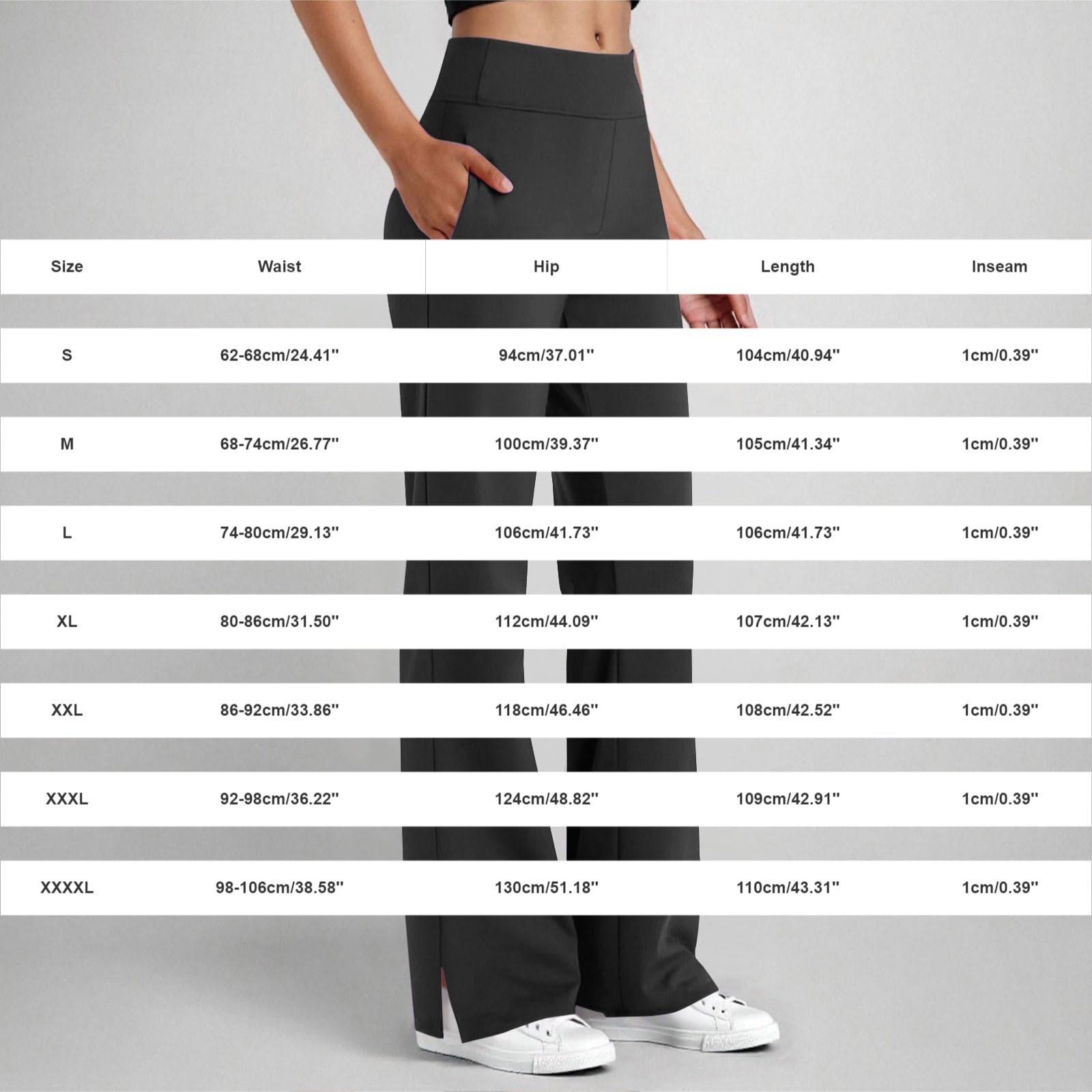 Pantalones de yoga para mujer, pierna ancha, elásticos, para tiempo libre