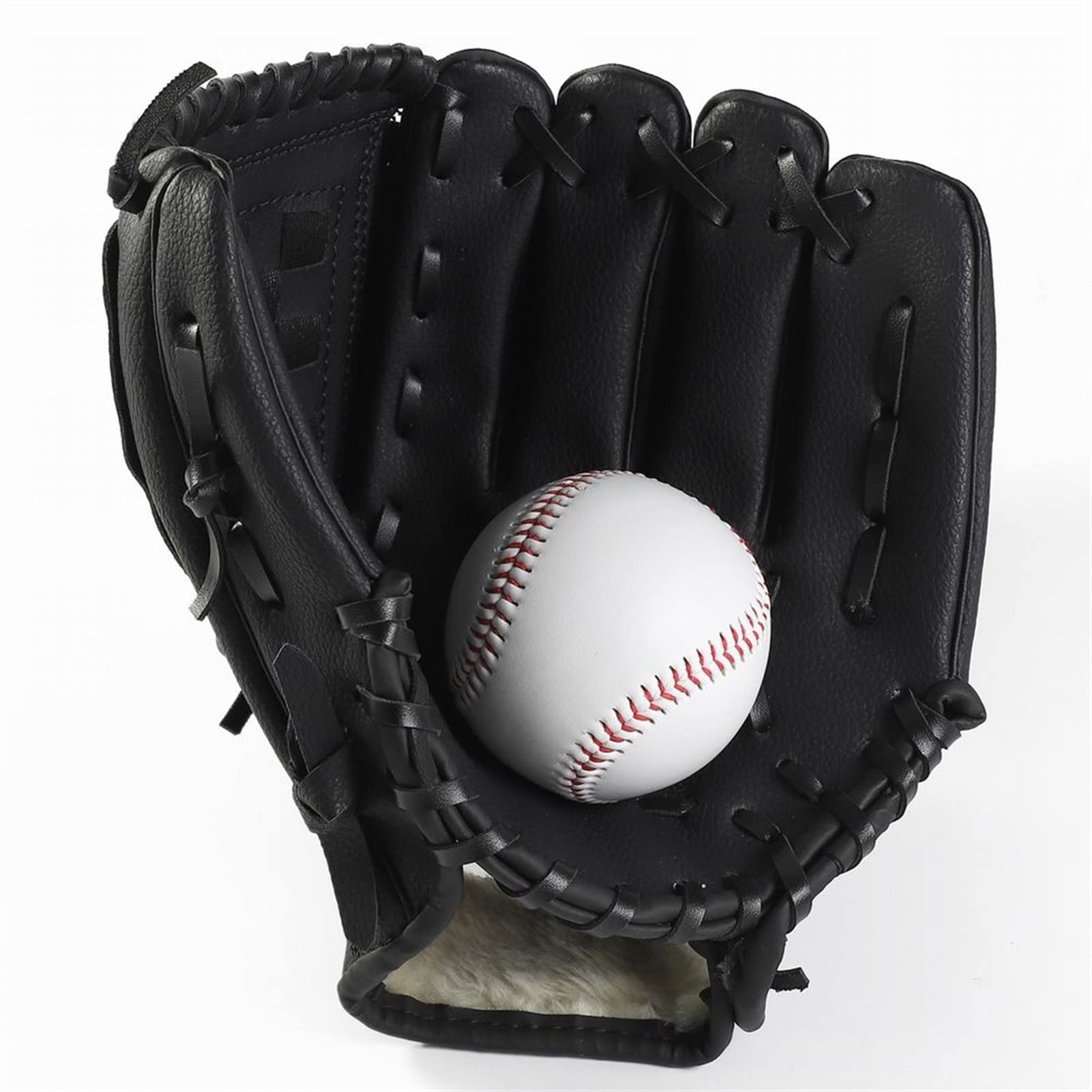 Guante de béisbol para niños/jóvenes/adultos Deportes al aire libre Guante de béisbol Espesar Lanzador de campo Guante de softbol para adultos Hombre Mujer Niños Béisbol para niños Niñas Equ
