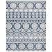 SAFAVIEH Micro-Loop Collection 5' Square Blue/Ivory MLP607M Handmade Premium Wool Area Rug