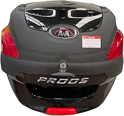 Bauleto De Motos 41 Litros Baú Para Motocicletas Carga Esporte Moto Universal (Preto)