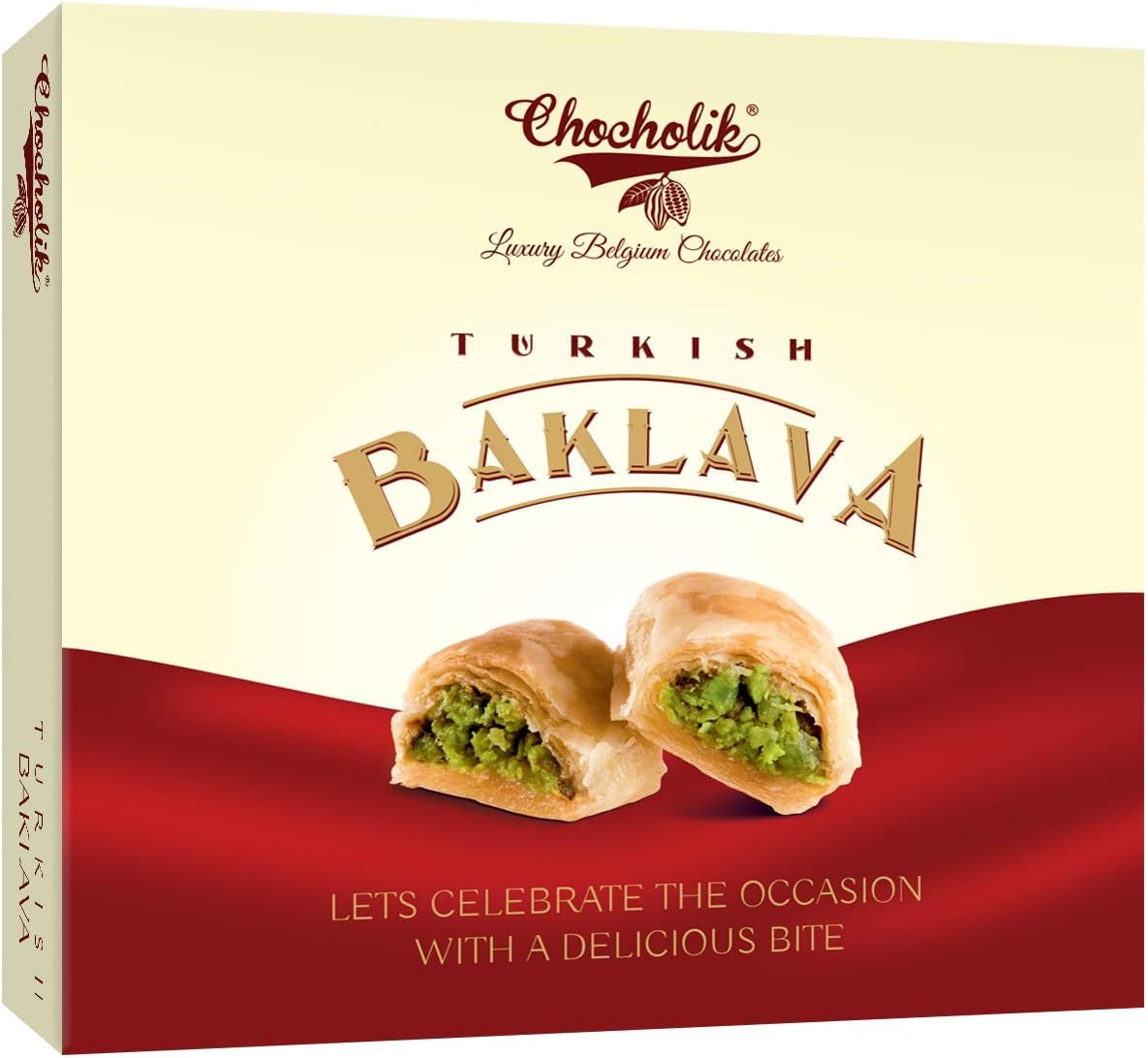 Chocholik Turkish Baklava - with Almonds & Pista - Exclusive Sweet Delight for Any Occasion, 150gm