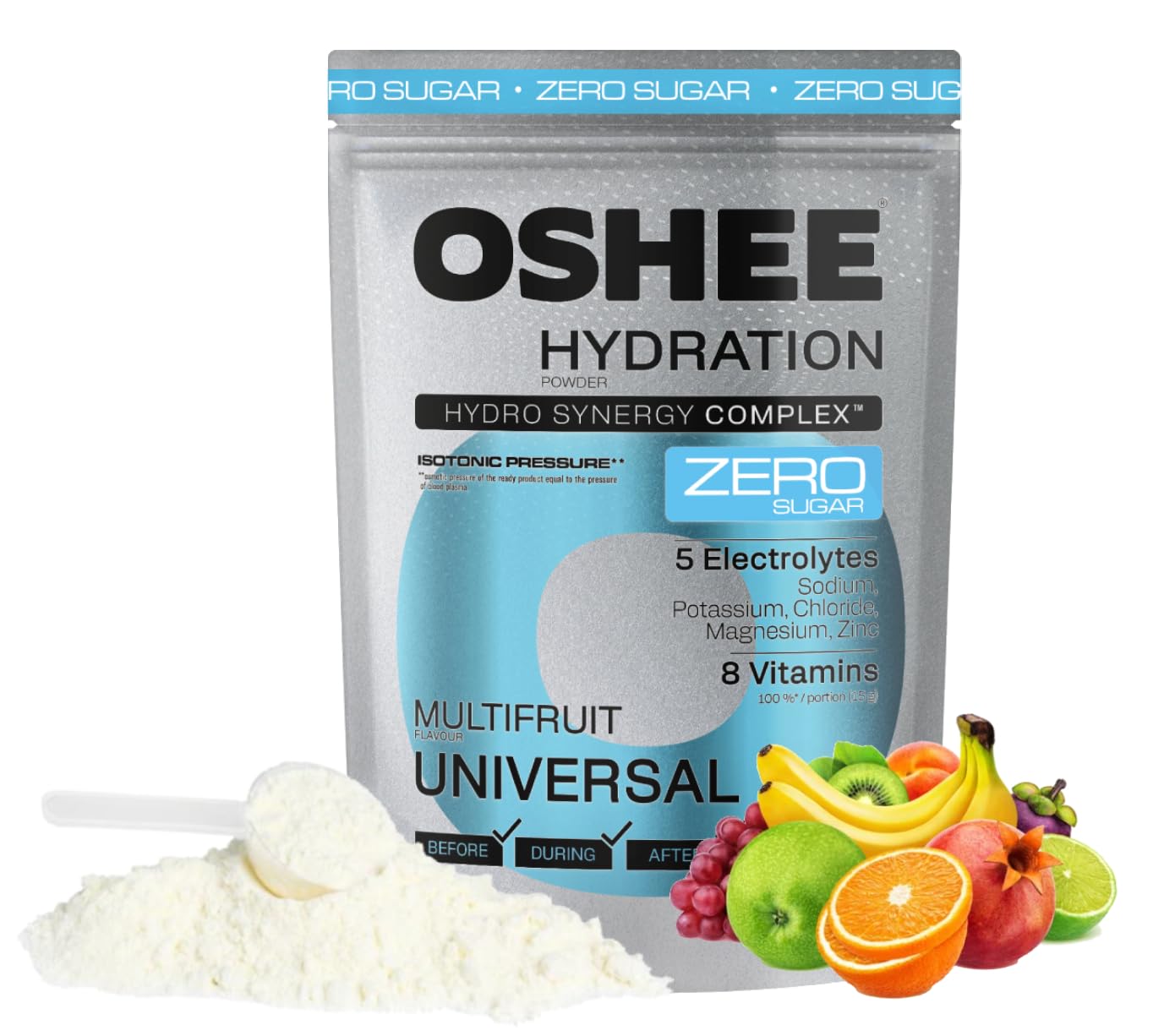 OSHEE Hydration Zero Sugar proszek Multifruit 630 g