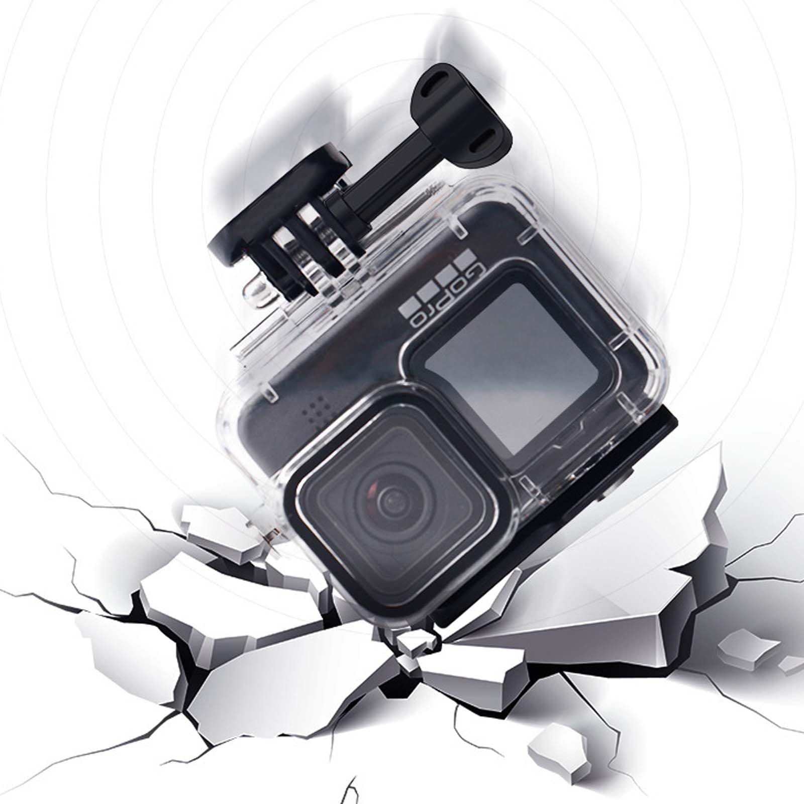 Waterproof Case for GoPro Hero13/12/11/10/9, Dive Case,Dive Case with Removable Lens,148FT/45M Protective Dive Housing Case Compatible with Go Pro Hero Camera, Gopro Accessories