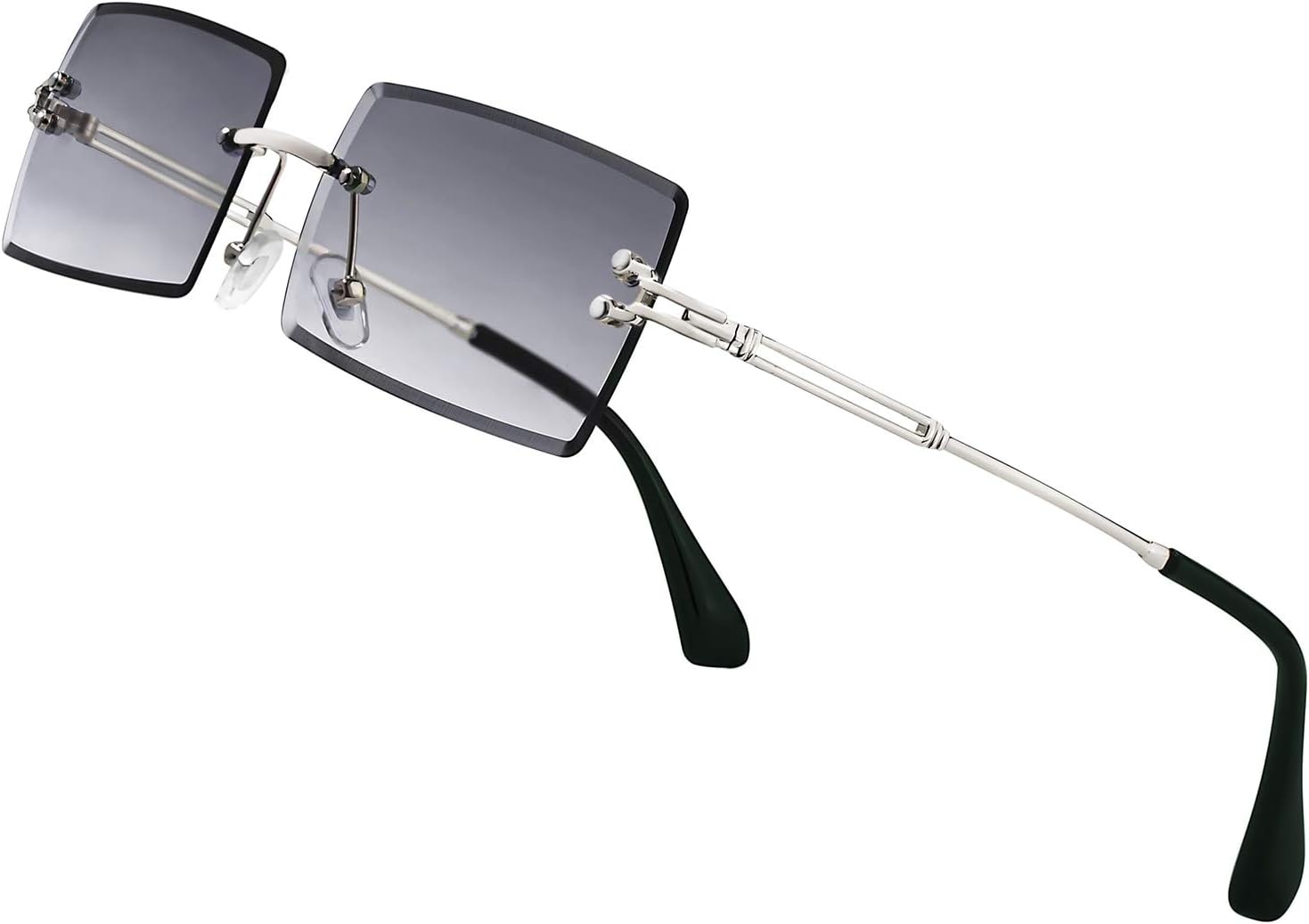 Stylish Small Rectangle Sunglasses Women Men Tinted Frameless Eyewear Ultralight Candy Color Ocean Sun Glasses Shades NP1034