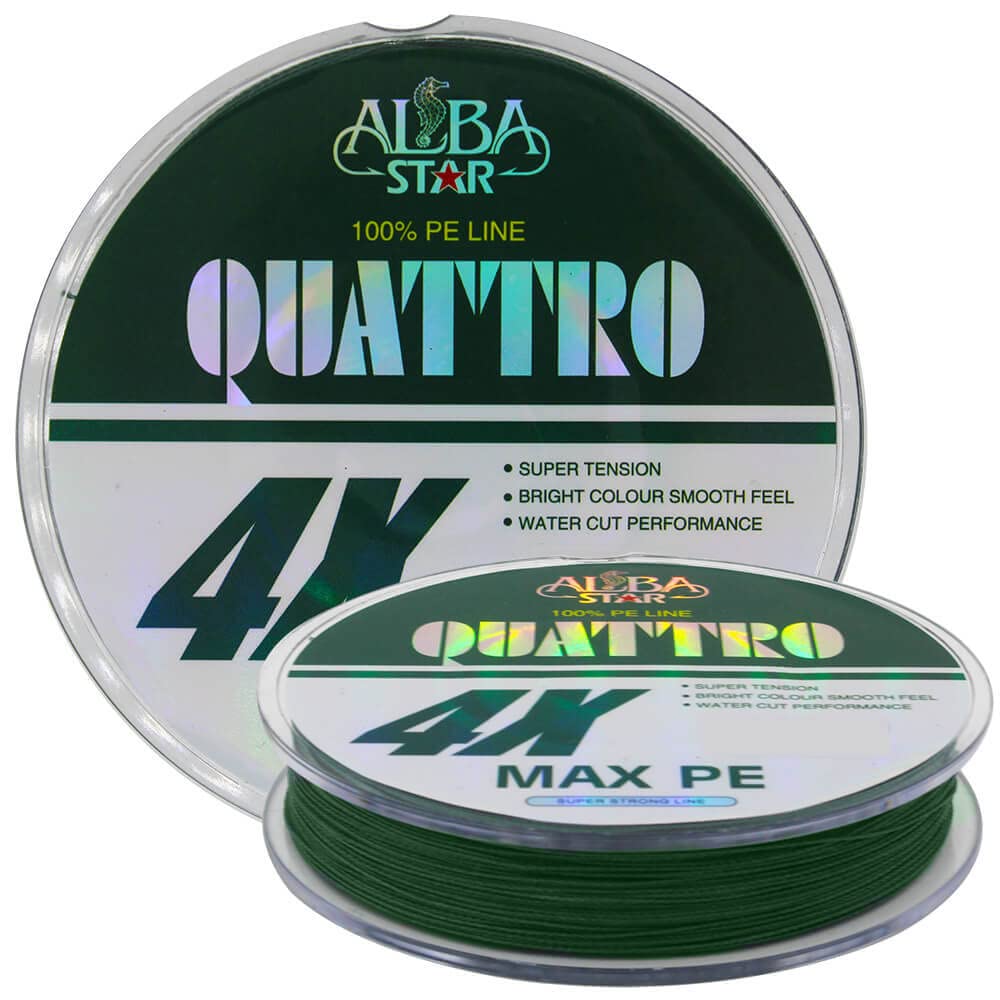 AlbaStar Quattro x4 Green İp Olta Misinası 150 mt