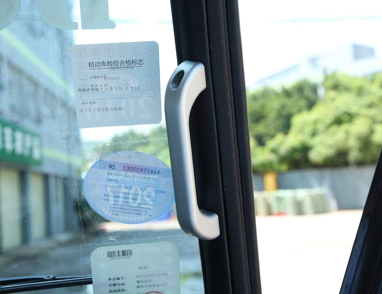 Aluminum Alloy Car Interior Door Grab Handle Frame Trim For Land Rover Defender 110 90 Car Accessories (Silver)