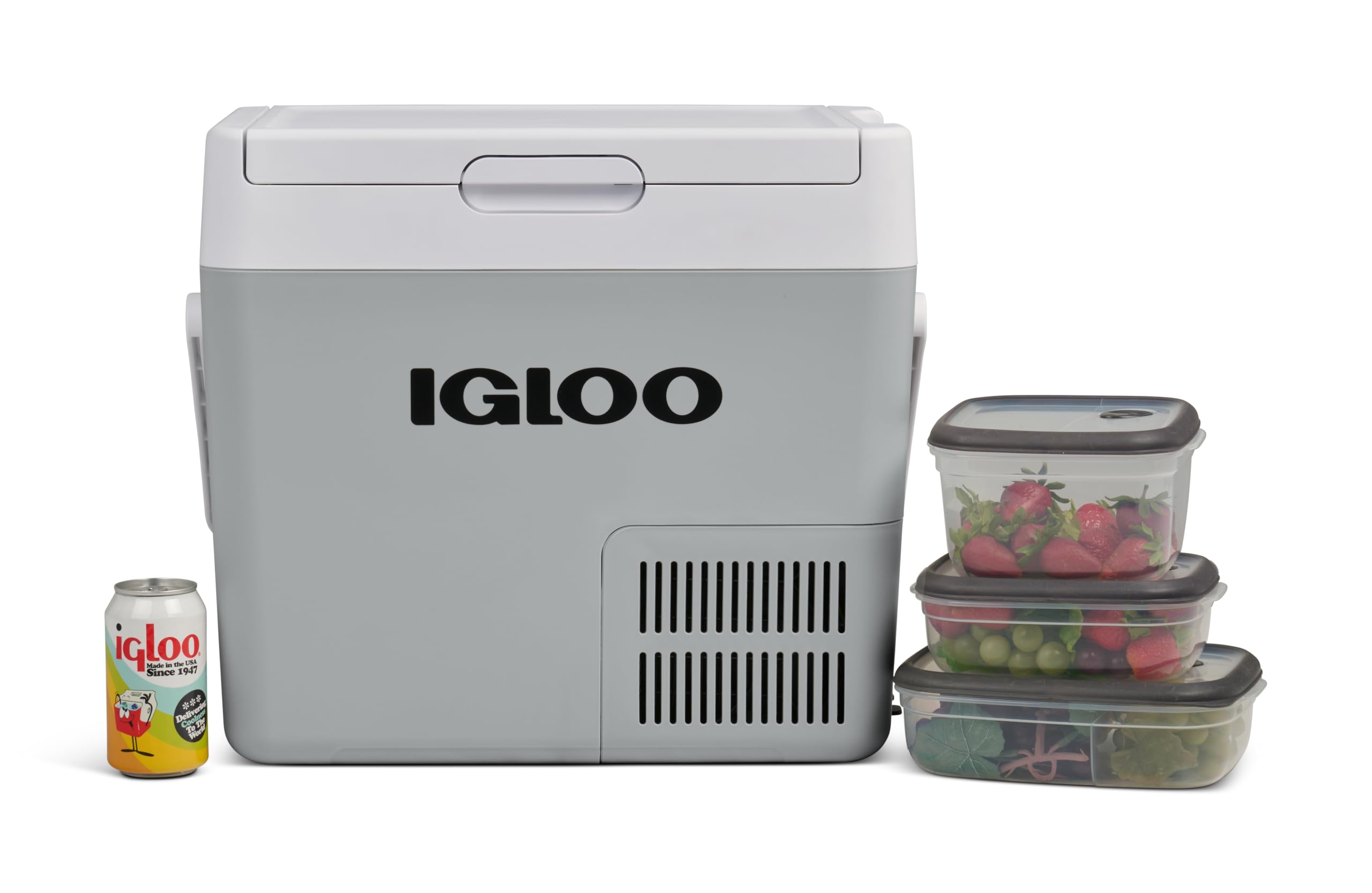 Igloo ICF18 lodówka z kompresorem 19 l – 12 V/24 V i 230 V, zamrażanie do -18°C – idealna na kemping, do samochodu, kampera i łodzi – kompaktowa, wydajna i energooszczędna
