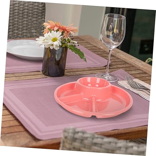 Miniatura 4 de Plato de cena de 6 piezas de bandejas de plástico para servir platos de paletas de plástico, platos divididos dietéticos, platos divididos